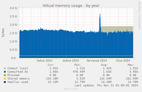 Virtual memory usage